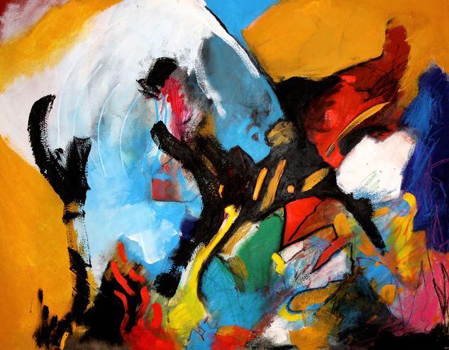 Explosión de colores. Mixed media Canvas Others