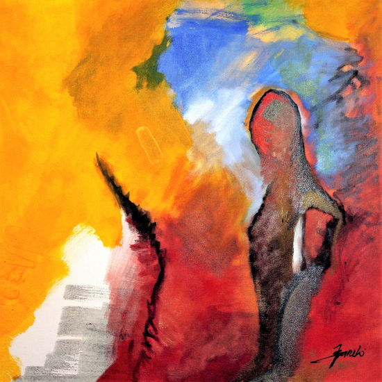 La democrácia. Mixed media Canvas Others