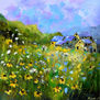 Old village in a meadow