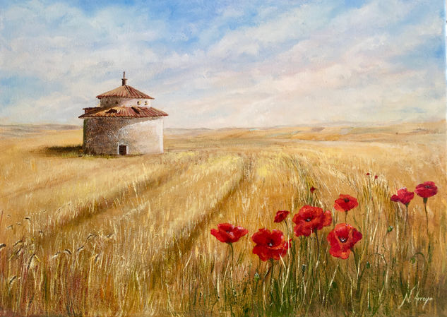 Palomar de tierra de campos Oil Panel Landscaping