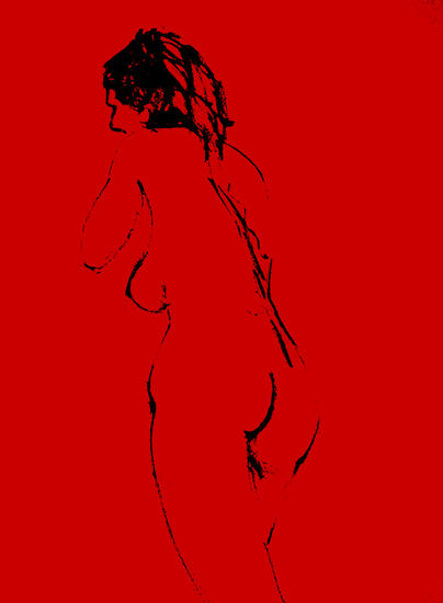 Desnudez en rojo 