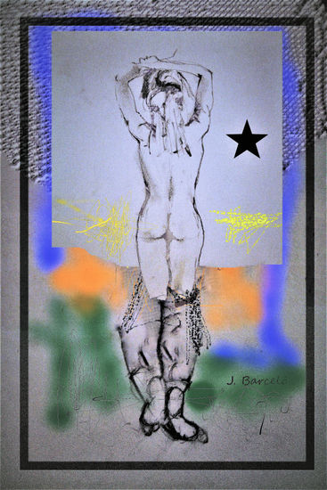 La mujer de espaldas. 