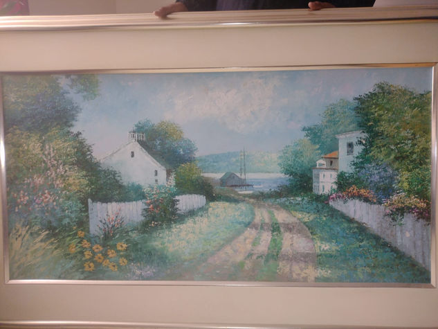 OLEO SOBRE LIENZO OBRA ORIGINAL FIRMADA DE DANIEL GARNERT Óleo Lienzo Paisaje