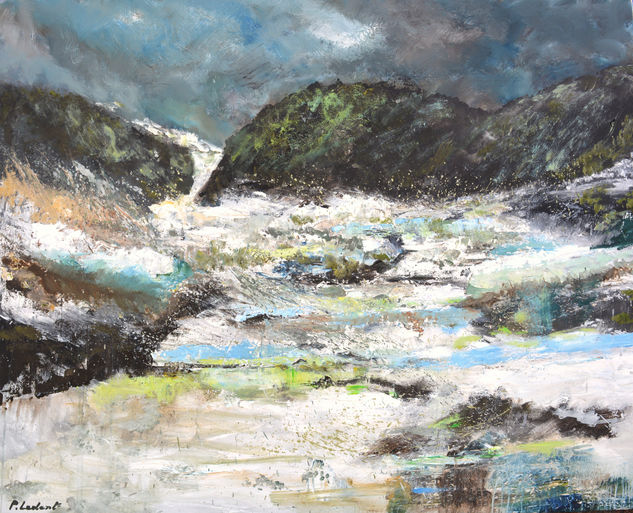 Echoes of ice and water Oil Canvas Marine Painting