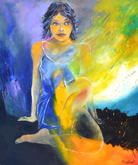 Stephanie Óleo Lienzo Desnudos