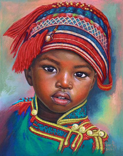Colores de la Inocencia 14 Wax Paper Portrait