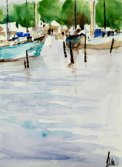 Embarcadero Watercolour Paper Marine Painting
