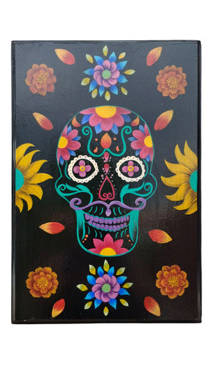 Calaverita día de muertos. Acrylic Panel Figure Painting