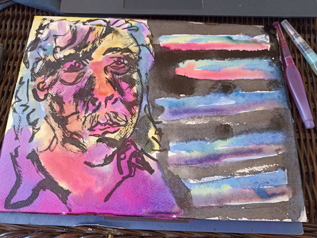 RetratoIII Ink Paper Portrait