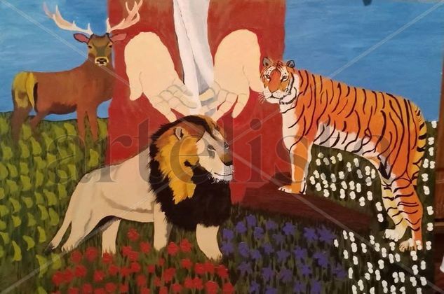 Las manos y los animales Acrílico Otros Otros