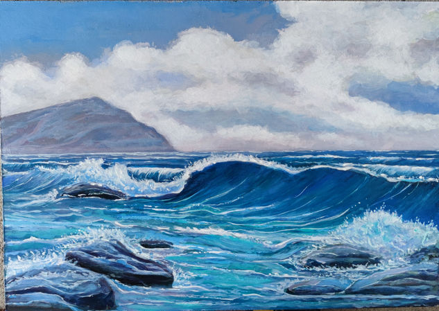 Mar atlantico Acrílico Tabla Marina