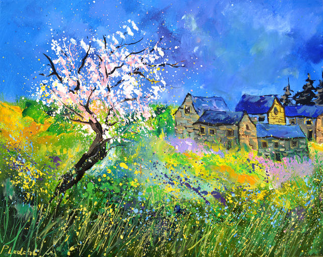 Blooming spring Oil Canvas Landscaping