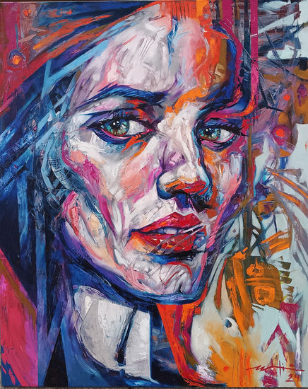 Eva Óleo Lienzo Retrato