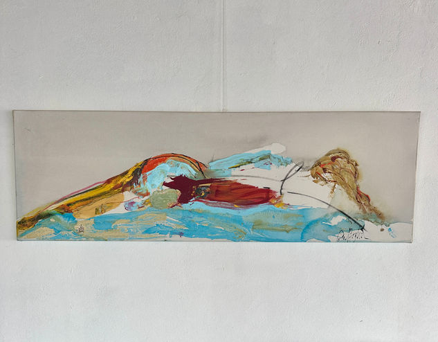 Nerea Mixed media Canvas Nude Paintings