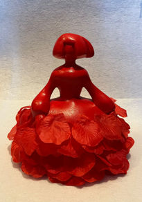 Menina petalos de amor