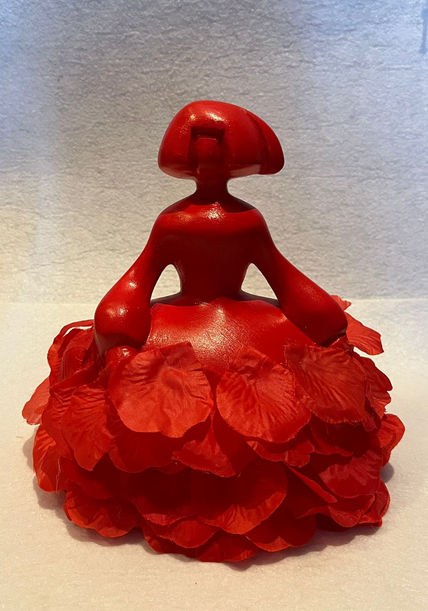 Menina petalos de amor
