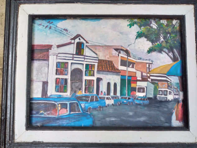 pueblo Óleo Lienzo Otros