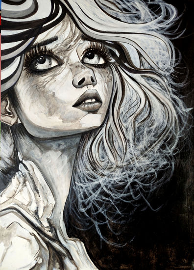 Linserax Parte 2 Acrylic Paper Figure Painting