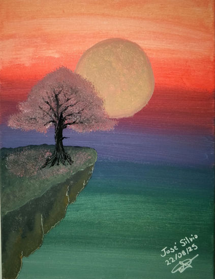 Esperanza en la soledad Acrylic Canvas Landscaping