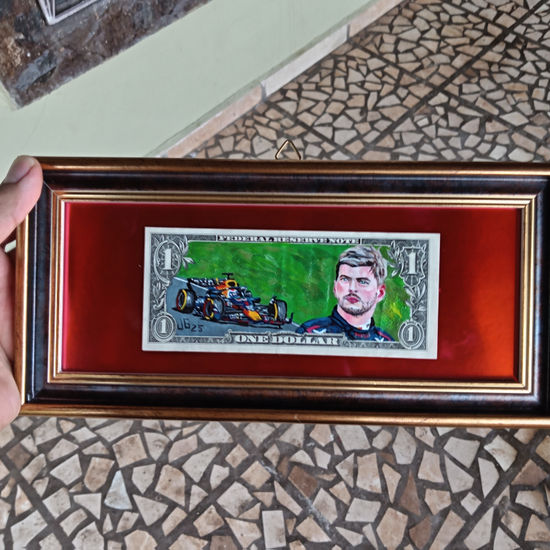 Dolar pintado de máx verstappen Acrylic Paper Sports