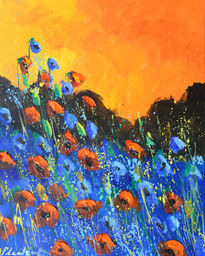 Red poppies