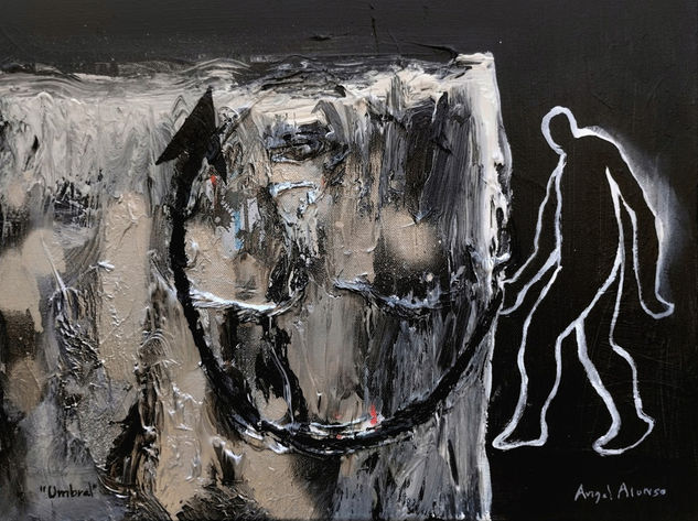 Umbral Acrylic Canvas Figure Painting