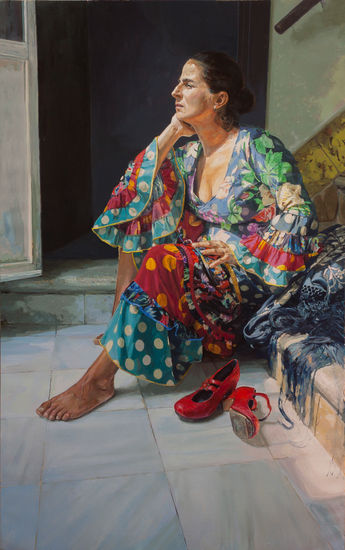 El tablao Oil Canvas Figure Painting
