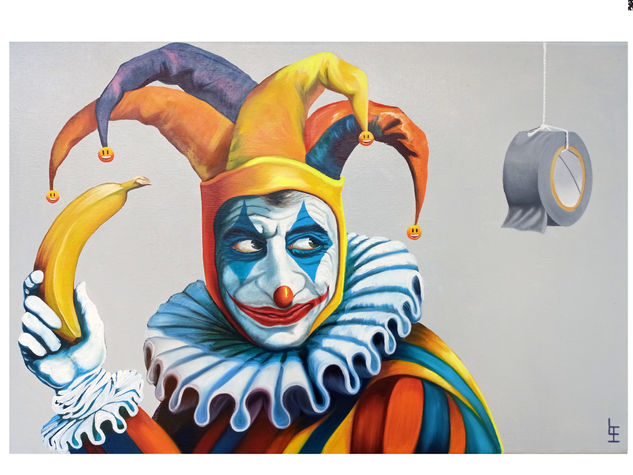 El bufón del arte Oil Canvas Figure Painting