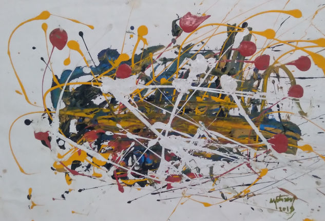 Abstracto Acrílico Papel Otros