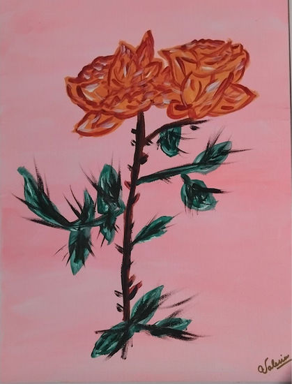 Sin título Acrylic Panel Floral Painting