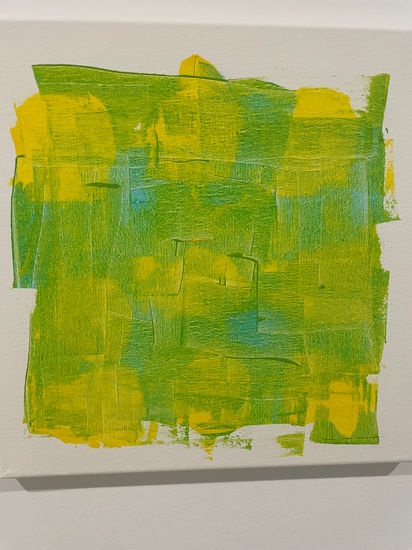 Mar amarillo-verde-azul Acrylic Canvas Others