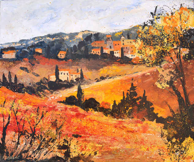 Red Provence Oil Canvas Landscaping