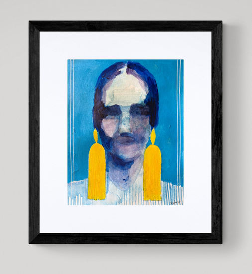 The BIJOUTERIE Series Mixed media Paper Portrait
