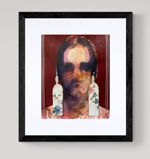The BIJOUTERIE Series Mixed media Paper Portrait