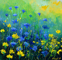 Blue and yellow...