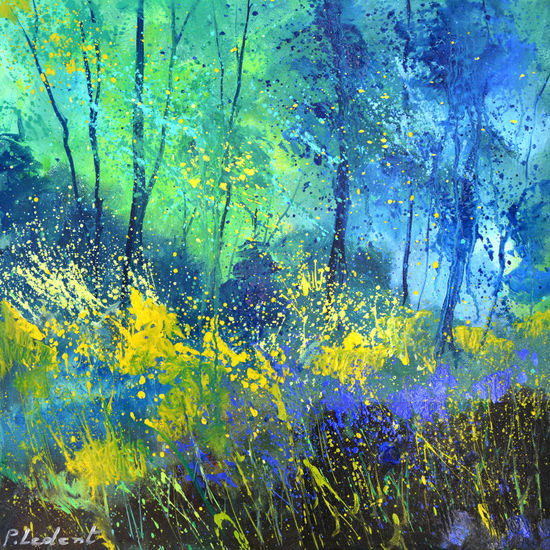 Light in the wood Óleo Lienzo Paisaje