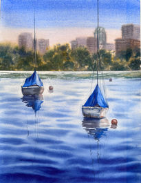 Boston harbor calm