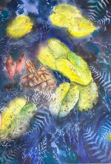 Mystic pond Watercolour Paper Animals