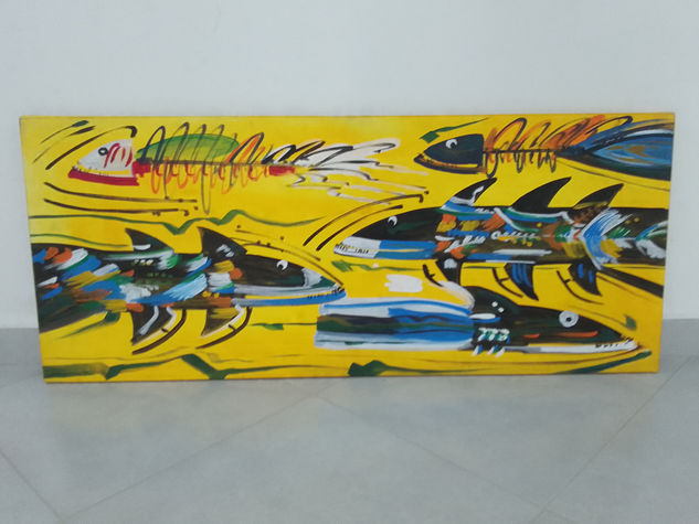 Barracudas Acrylic Canvas Animals
