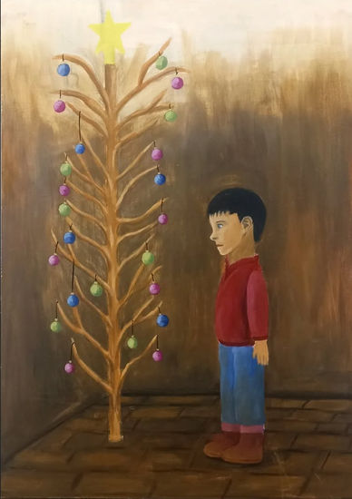 Navidades en valencia Mixed media Panel Landscaping