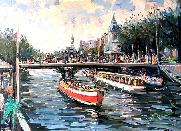 Amsterdam Óleo Lienzo Paisaje