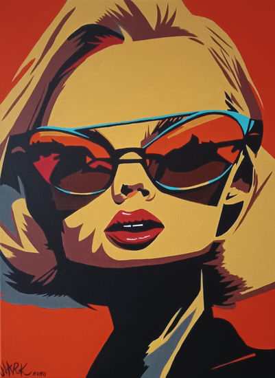 Urban Reflection Acrylic Canvas Figure Painting
