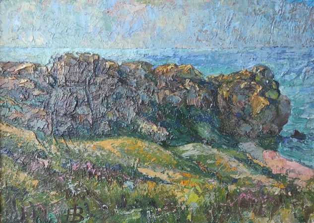 Estudio para el cuadro "Esperando" Oil Canvas Landscaping