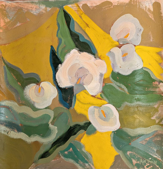 Cala Oil Canvas Floral Painting