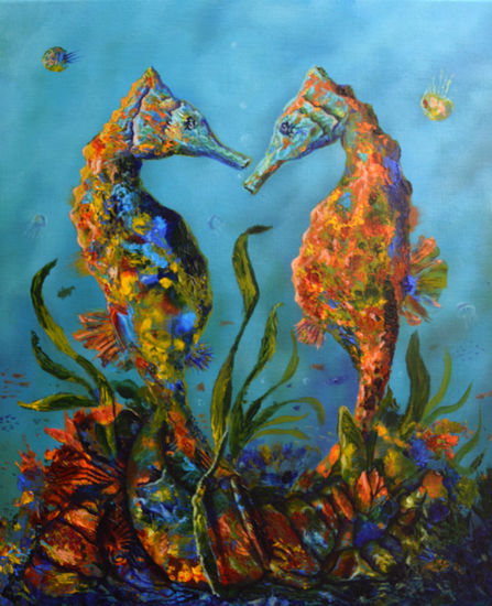 The last one Acrylic Canvas Marine Painting
