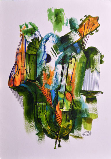 Strings Acrílico Cartulina Otros