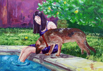En el agua
