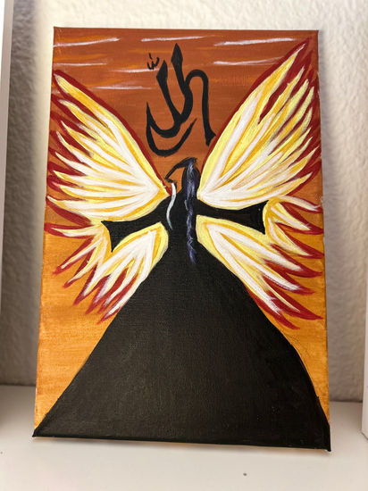 Renacer en la luz Acrylic Canvas Figure Painting