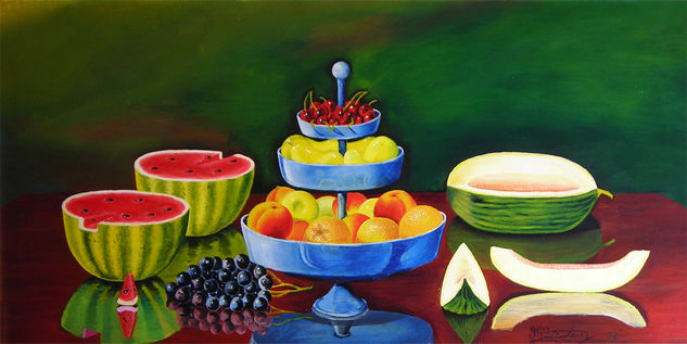 BODEGÓN DE FRUTAS Oil Canvas Still Life Paintings