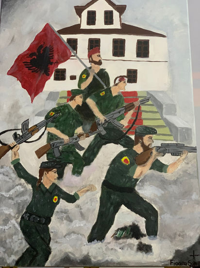 Defender of the Homeland” Acrílico Lienzo Retrato